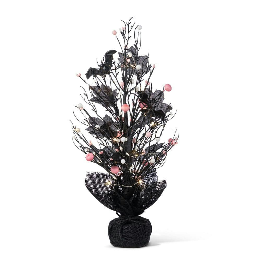 20 in. Lighted Pink Halloween Table Tree: $24.98
