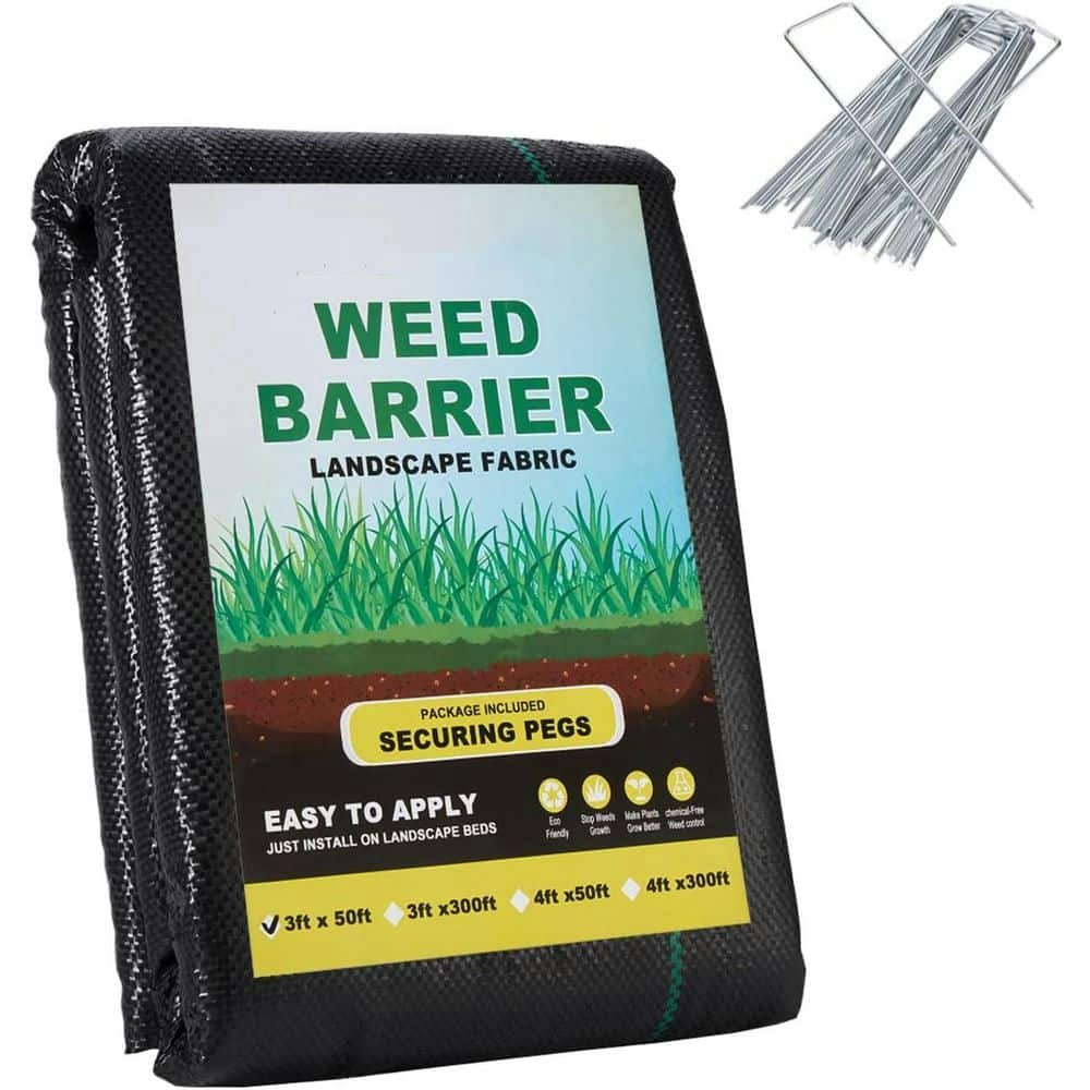 Heavy Duty Weed Barrier Landscape Fabric 3ft x 50ft: $48.83 Heavy Duty Weed Barrier Landscape Fabric 3ft x 50ft: $48.83