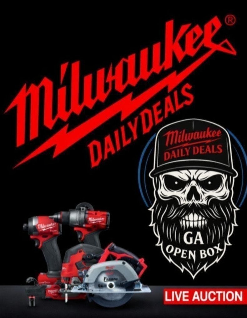 Milwaukee Power Tools on eBay Live: Deals from $1, from 5pm