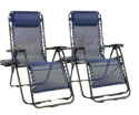 JHK Zero Gravity Recliner Chair 2-Pack for $45 + free shipping