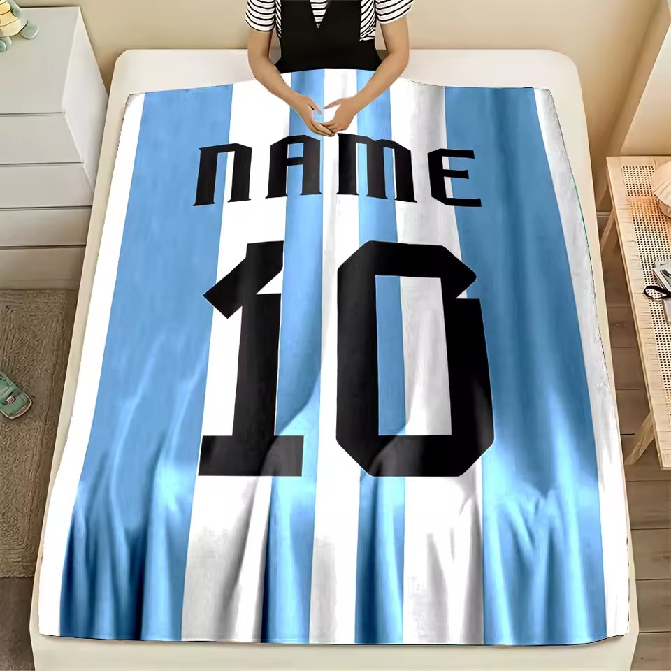 Customized Star Jersey Print Blanket: $13 Customized Star Jersey Print Blanket: $13