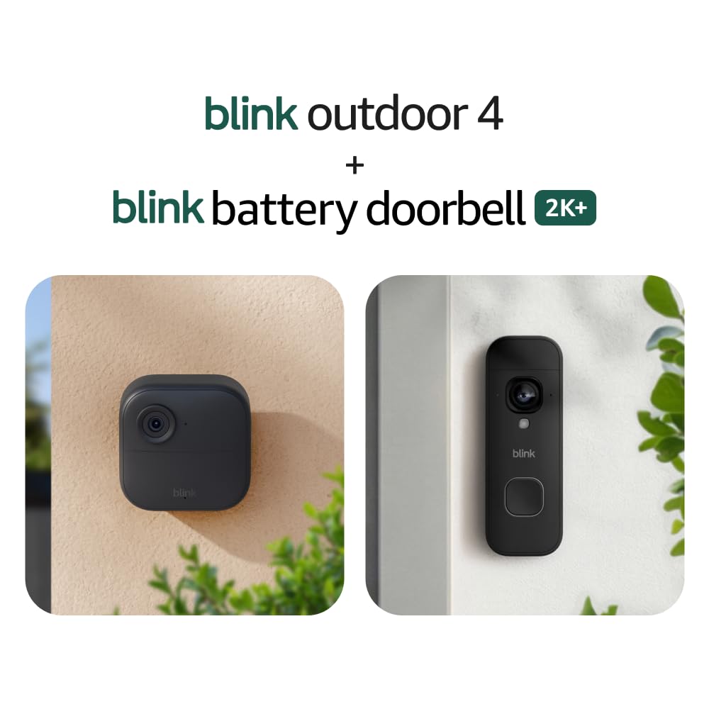 Blink Outdoor 4 & Battery Doorbell 2K+ Bundle for $28 + free shipping w/ Prime