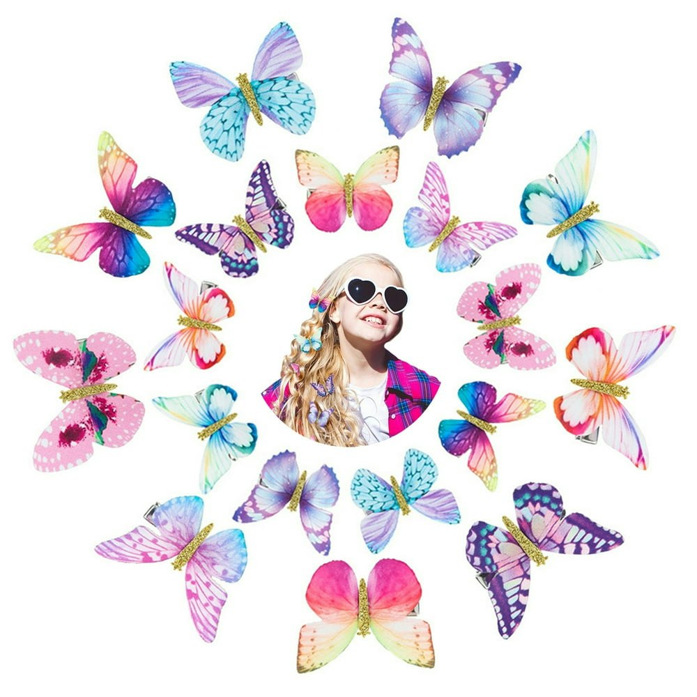Qweryboo Butterfly Hair Clips 18-Piece Set: $7.99 Qweryboo Butterfly Hair Clips 18-Piece Set: $7.99