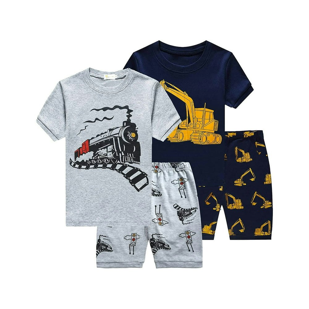 Fedpop Toddler Boys Monster Train Pajama Set 3T: $21.99 Fedpop Toddler Boys Monster Train Pajama Set 3T: $21.99