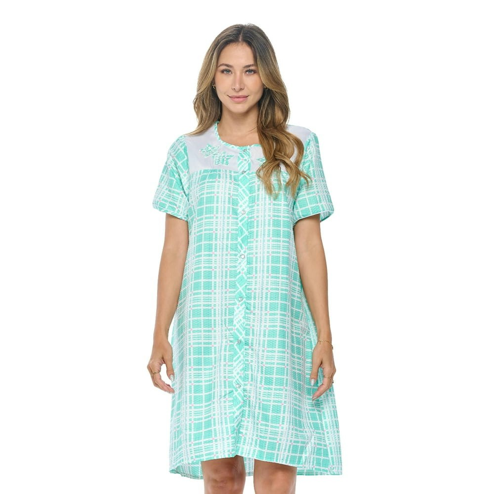 Casual Nights Women's Snap-Front House Dress: $20.24