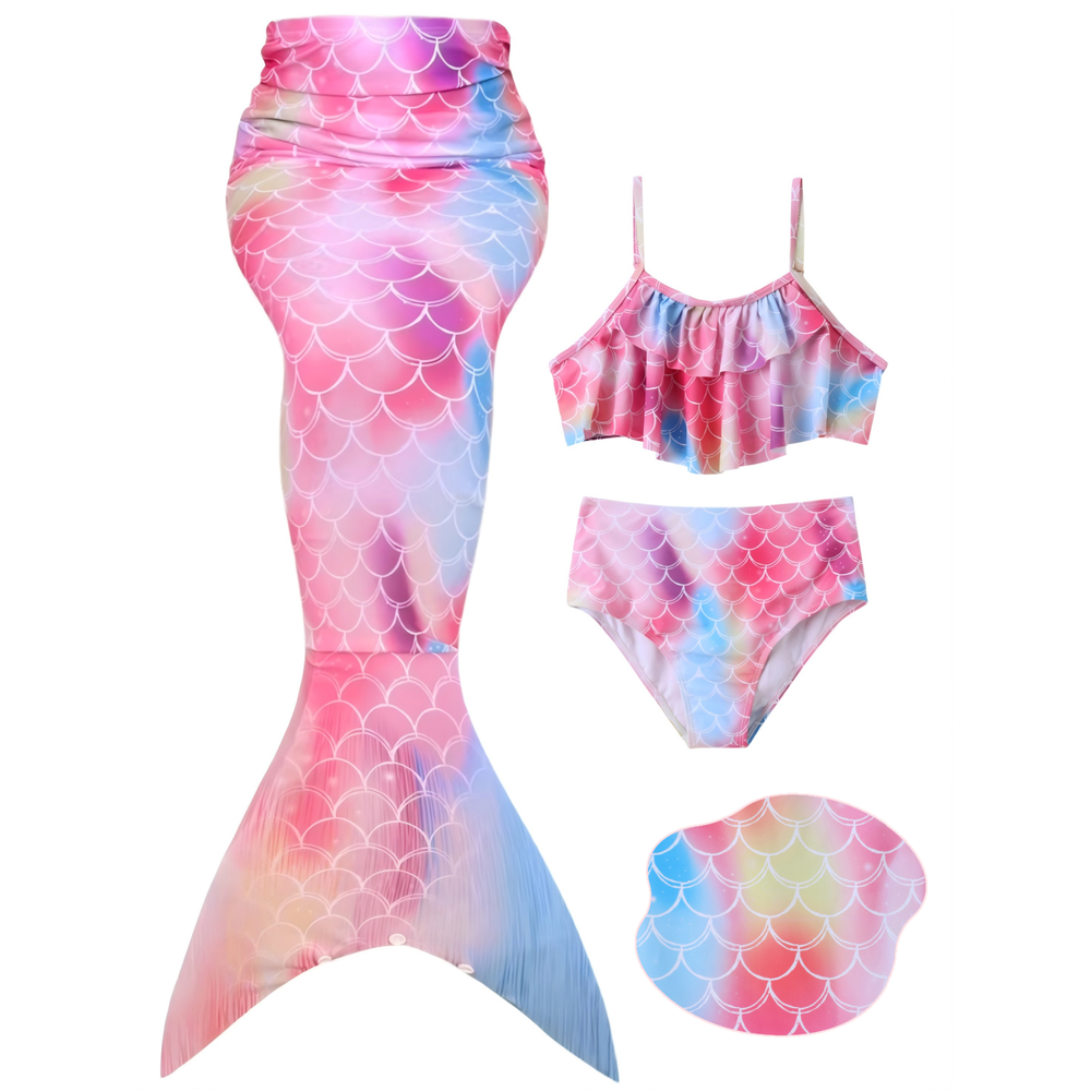 PatPat Girls 3-Piece Mermaid Bikini Swimsuit Set: $17.63 PatPat Girls 3-Piece Mermaid Bikini Swimsuit Set: $17.63