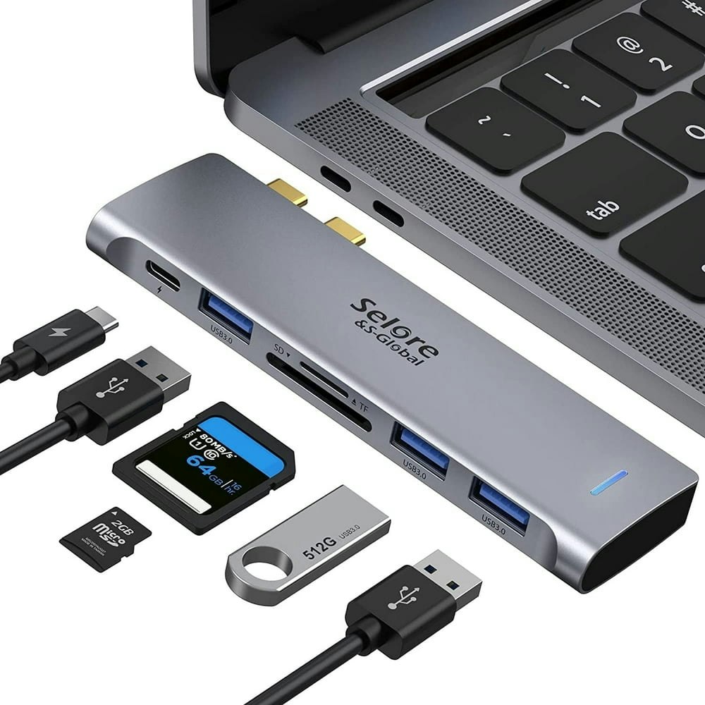 USB C Adapter for MacBook Pro Air 6-in-1: $16.98 USB C Adapter for MacBook Pro Air 6-in-1: $16.98