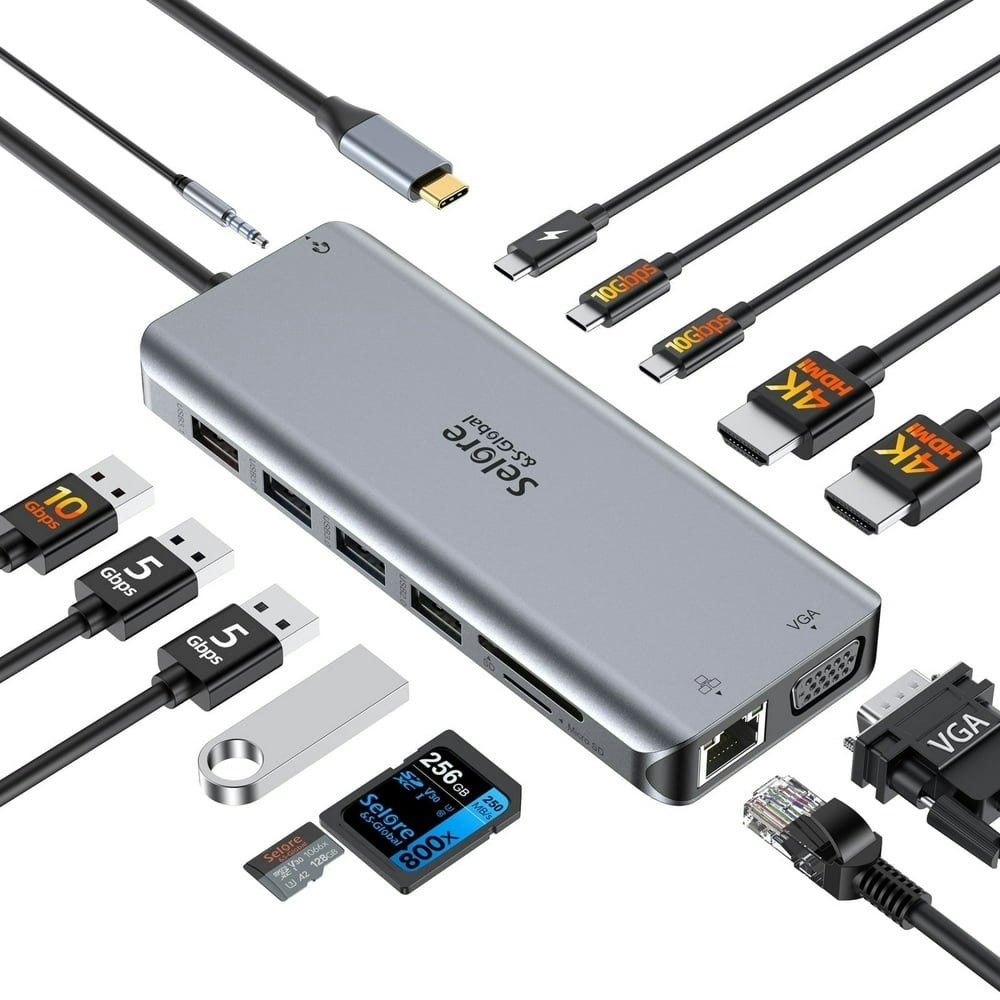Selore USB C Docking Station for Dual Monitors: $52.99 Selore USB C Docking Station for Dual Monitors: $52.99