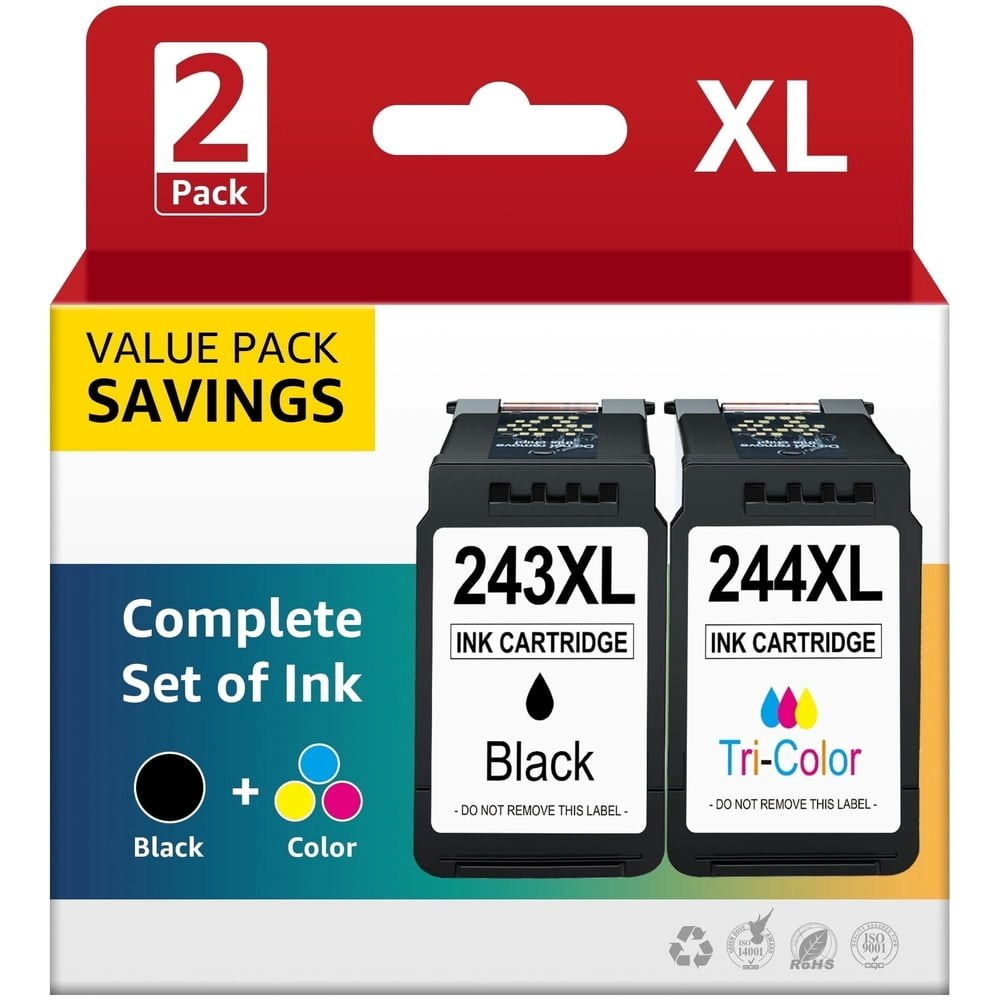 Canon 243 & 244 Black Ink Cartridge 2-Pack: $25.87 Canon 243 & 244 Black Ink Cartridge 2-Pack: $25.87