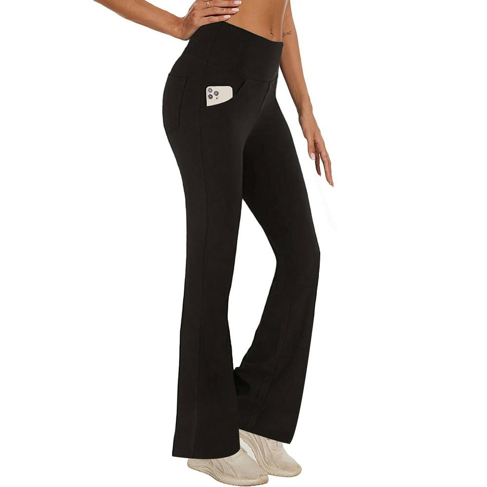 Hanerdun Women's High-Waist Flare Yoga Leggings with Pockets: $14.99 Hanerdun Women's High-Waist Flare Yoga Leggings with Pockets: $14.99