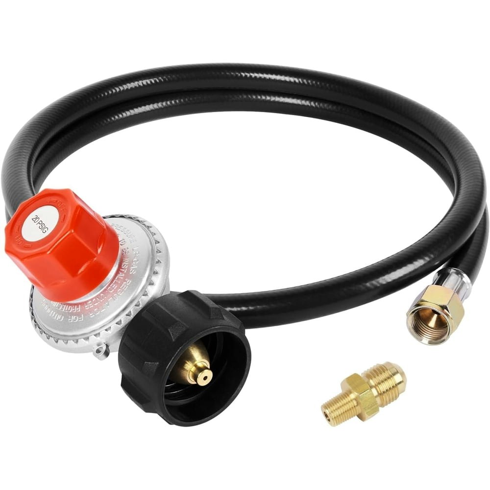 Gaspro 4-Foot 0-20 PSI Adjustable Propane Regulator with Hose: $15.49 Gaspro 4-Foot 0-20 PSI Adjustable Propane Regulator with Hose: $15.49