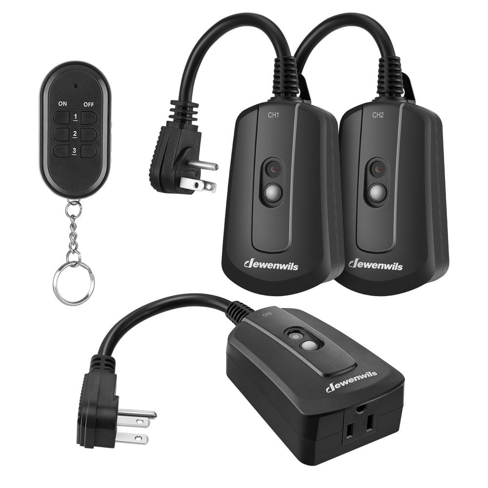Dewenwils Outdoor Remote Control Outlet 3-Pack: $23.99 Dewenwils Outdoor Remote Control Outlet 3-Pack: $23.99