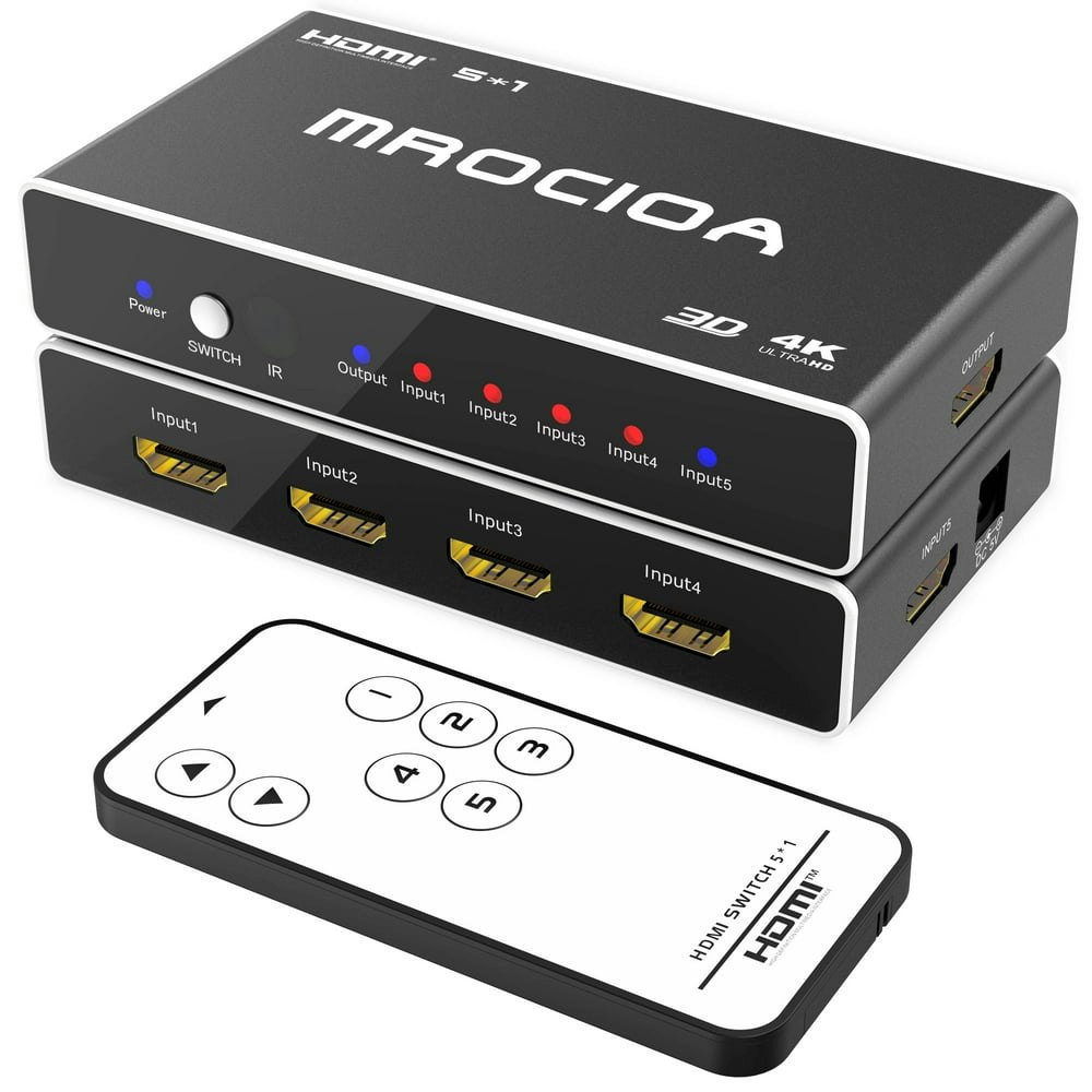 Mrocioa 5-in-1 HDMI Switcher: $18.52 Mrocioa 5-in-1 HDMI Switcher: $18.52