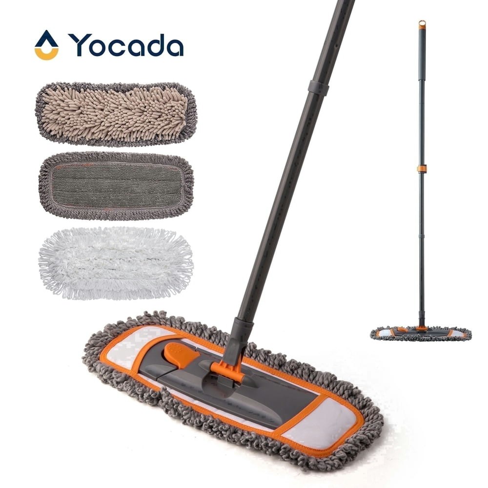 Yocada Dust Mop with 3 Microfiber Pads: $19.68 Yocada Dust Mop with 3 Microfiber Pads: $19.68
