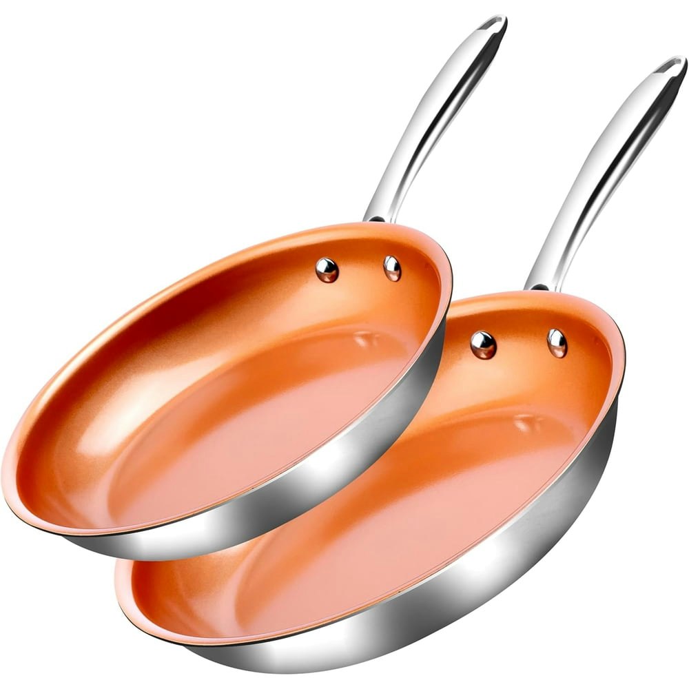 Gotham Steel 10 and 11-Inch Ceramic Nonstick Frying Pan 2-Pack: $33.99 Gotham Steel 10 and 11-Inch Ceramic Nonstick Frying Pan 2-Pack: $33.99