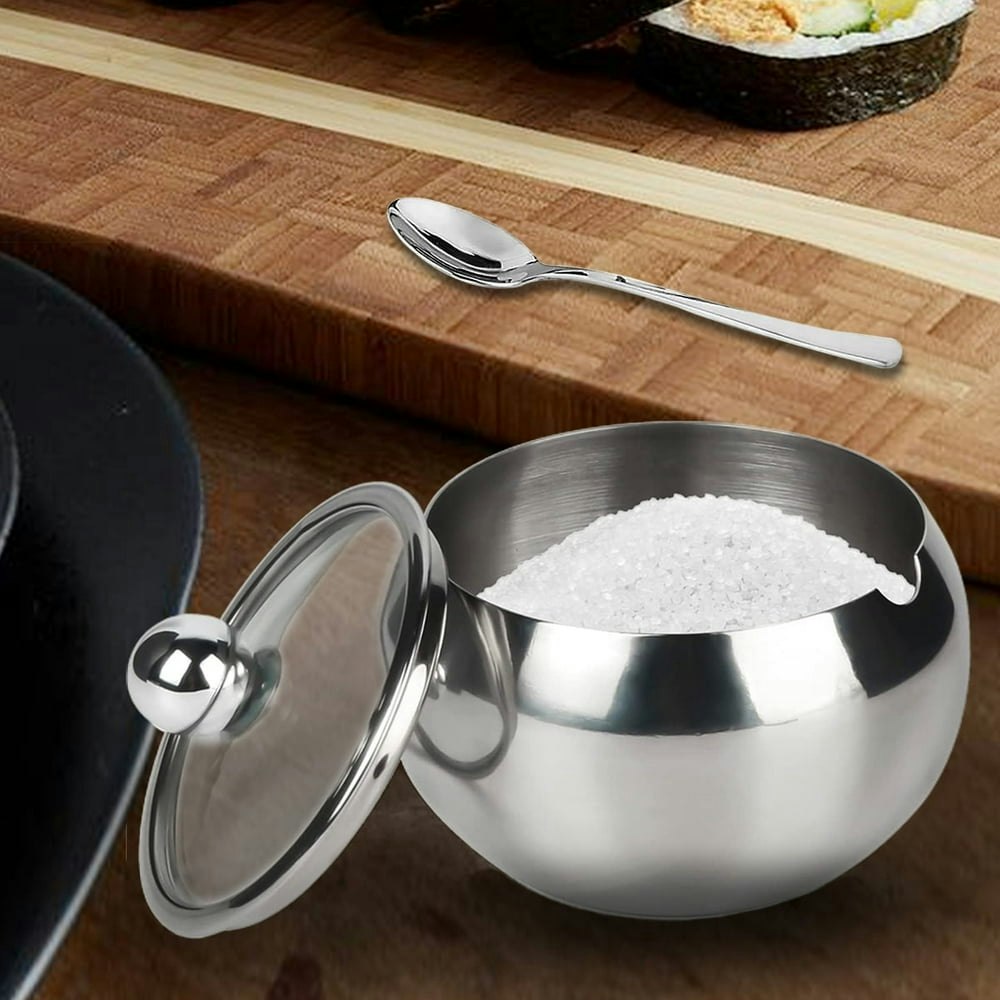 Somnr 16.9oz Glass Sugar Bowl with Lid and Spoon: $10.99 Somnr 16.9oz Glass Sugar Bowl with Lid and Spoon: $10.99