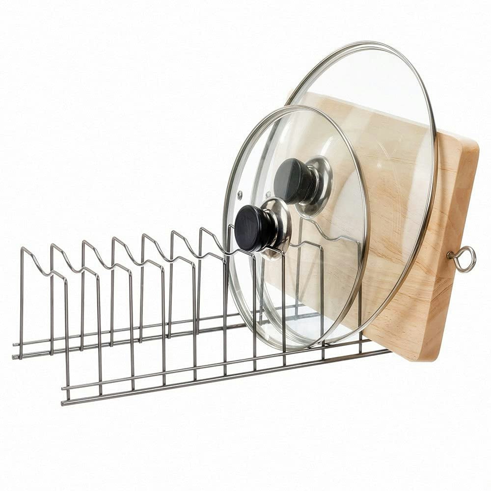 SANNO Pot Lid Organizer Rack: $14.99 SANNO Pot Lid Organizer Rack: $14.99