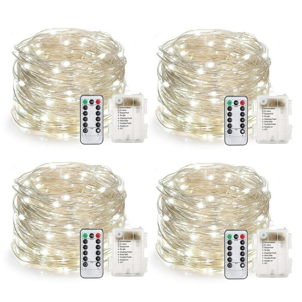 33 Feet 100 LED Fairy Lights 4-Pack: $16.95