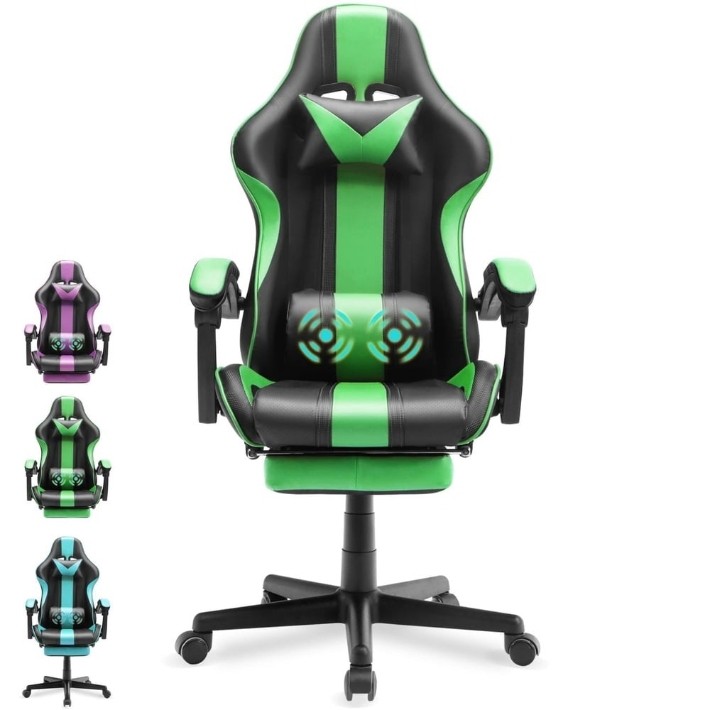 Soontrans Ergonomic Gaming Chair with Footrest: $85.99 Soontrans Ergonomic Gaming Chair with Footrest: $85.99