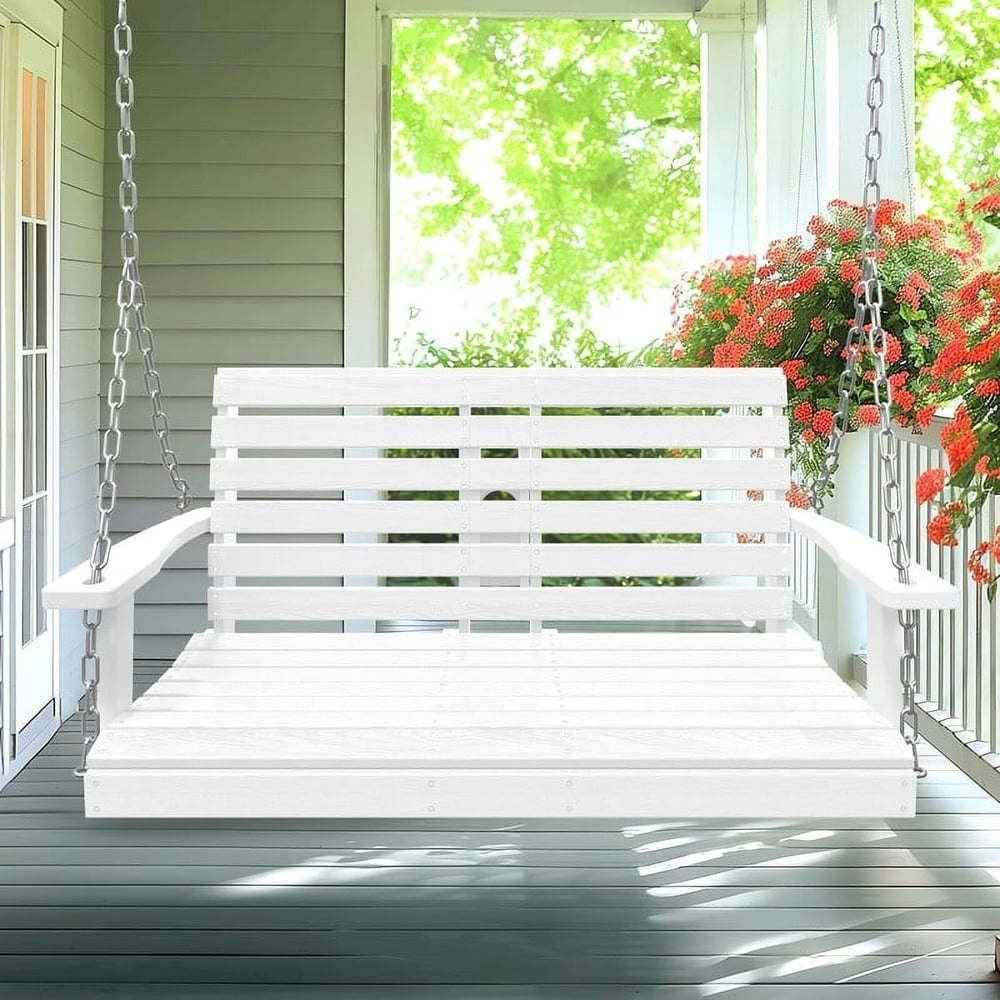 Loyalice 2-Person HDPE Hanging Porch Swing Bench: $166.99