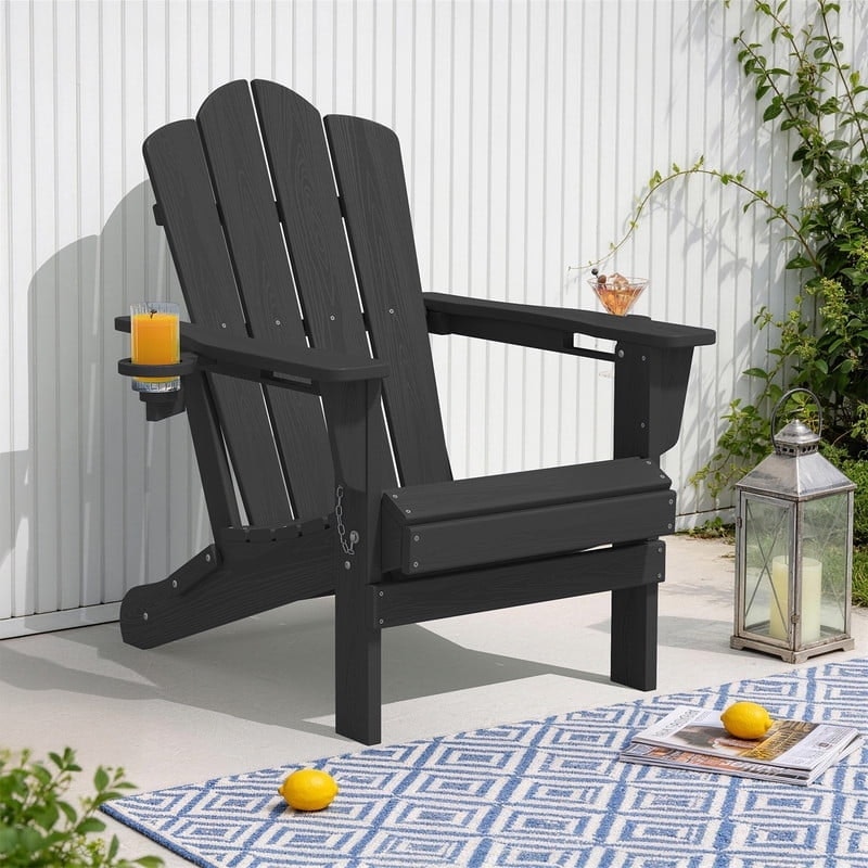 Loyalice Folding HDPE Adirondack Chair: $74.99 Loyalice Folding HDPE Adirondack Chair: $74.99