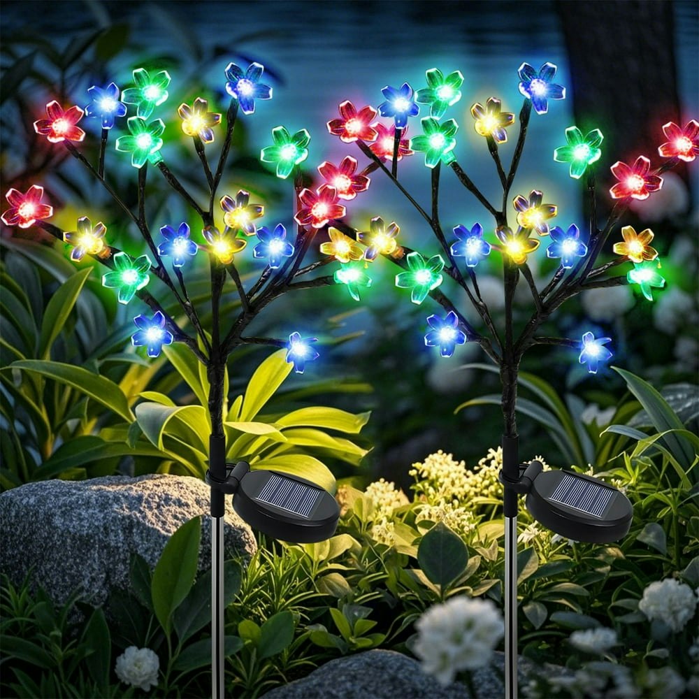 Rirool Solar Cherry Blossom Flower Lights 2-Pack: $15.99 Rirool Solar Cherry Blossom Flower Lights 2-Pack: $15.99