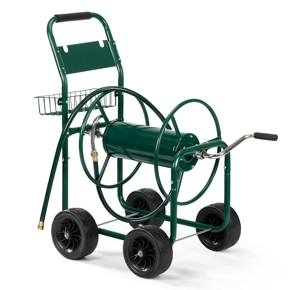 Zimtown 4-Wheel Iron Garden Hose Cart: $68.39 Zimtown 4-Wheel Iron Garden Hose Cart: $68.39