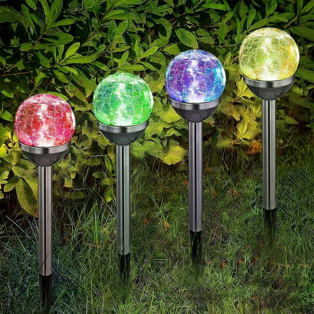 TiokMc Solar Garden Lights 4-Pack: $24.99 TiokMc Solar Garden Lights 4-Pack: $24.99