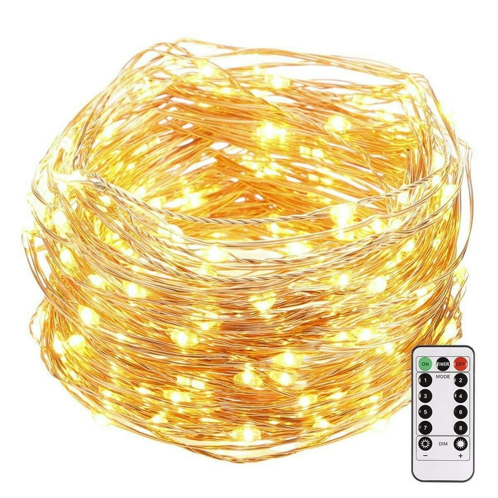 33 Feet 100 LED Fairy Lights: $9.49