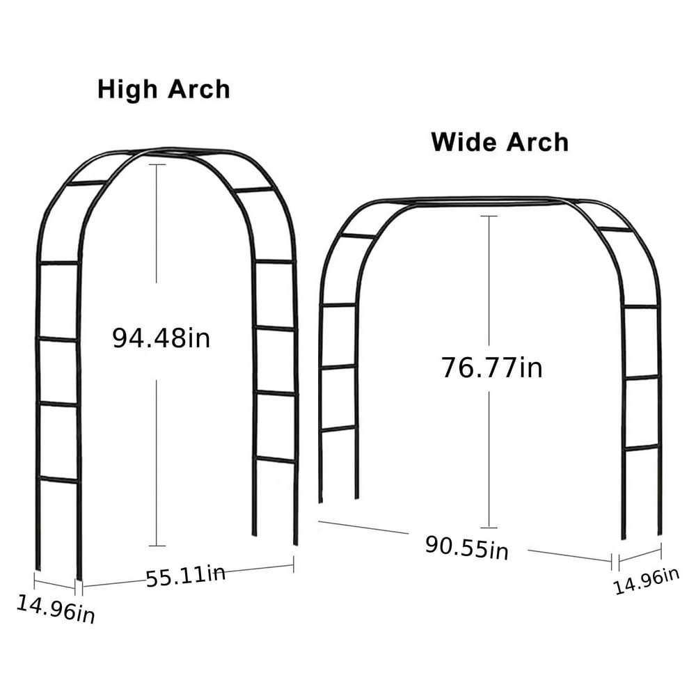 Jopeso 7.87x4.59x1.25-Foot Garden Arch Trellis: $21.44 Jopeso 7.87x4.59x1.25-Foot Garden Arch Trellis: $21.44