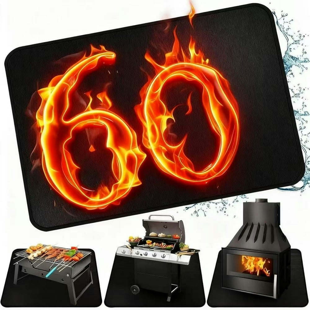 60" x 42" Fireproof Grill Mat: $17.88 60" x 42" Fireproof Grill Mat: $17.88