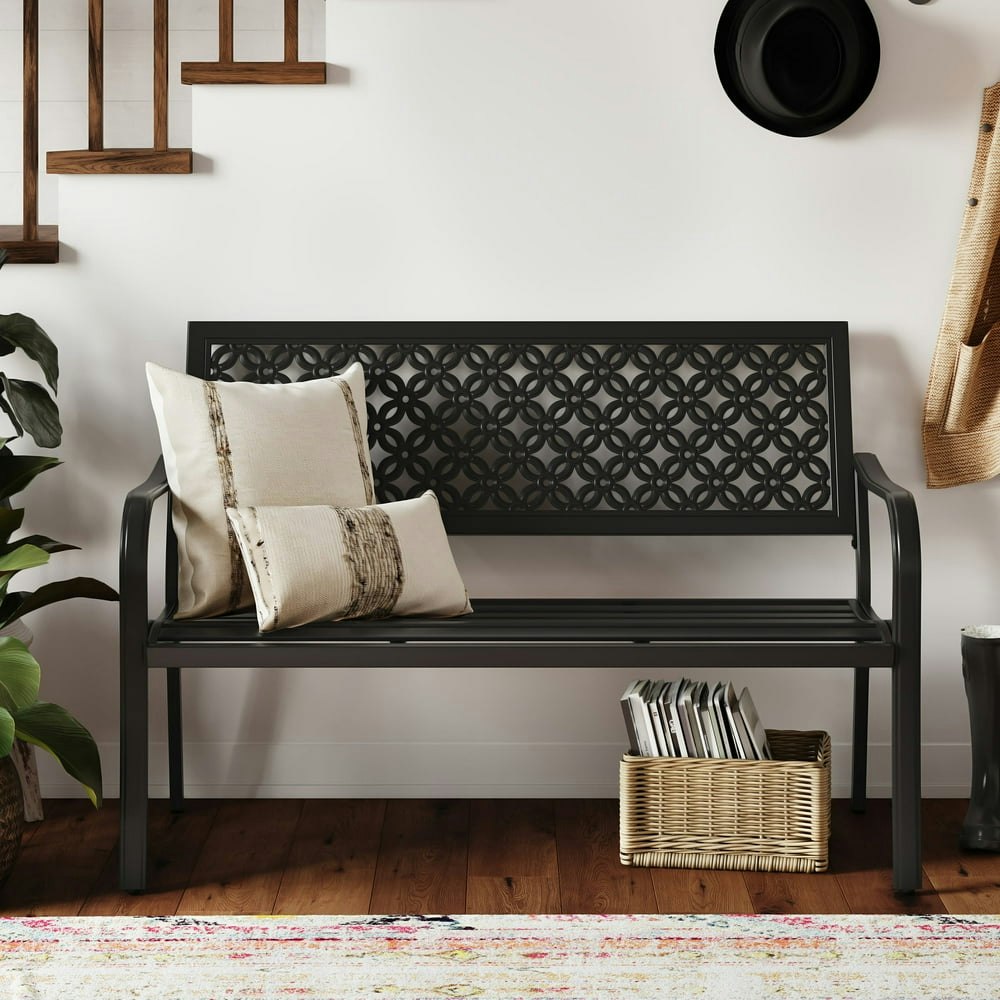 Grandpatio Metal Outdoor Bench: $97.62 Grandpatio Metal Outdoor Bench: $97.62