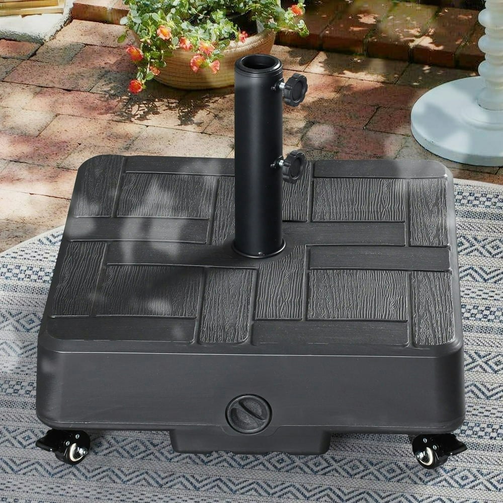Scafild 49-lb Square Market Umbrella Base with Wheels: $47.49 Scafild 49-lb Square Market Umbrella Base with Wheels: $47.49