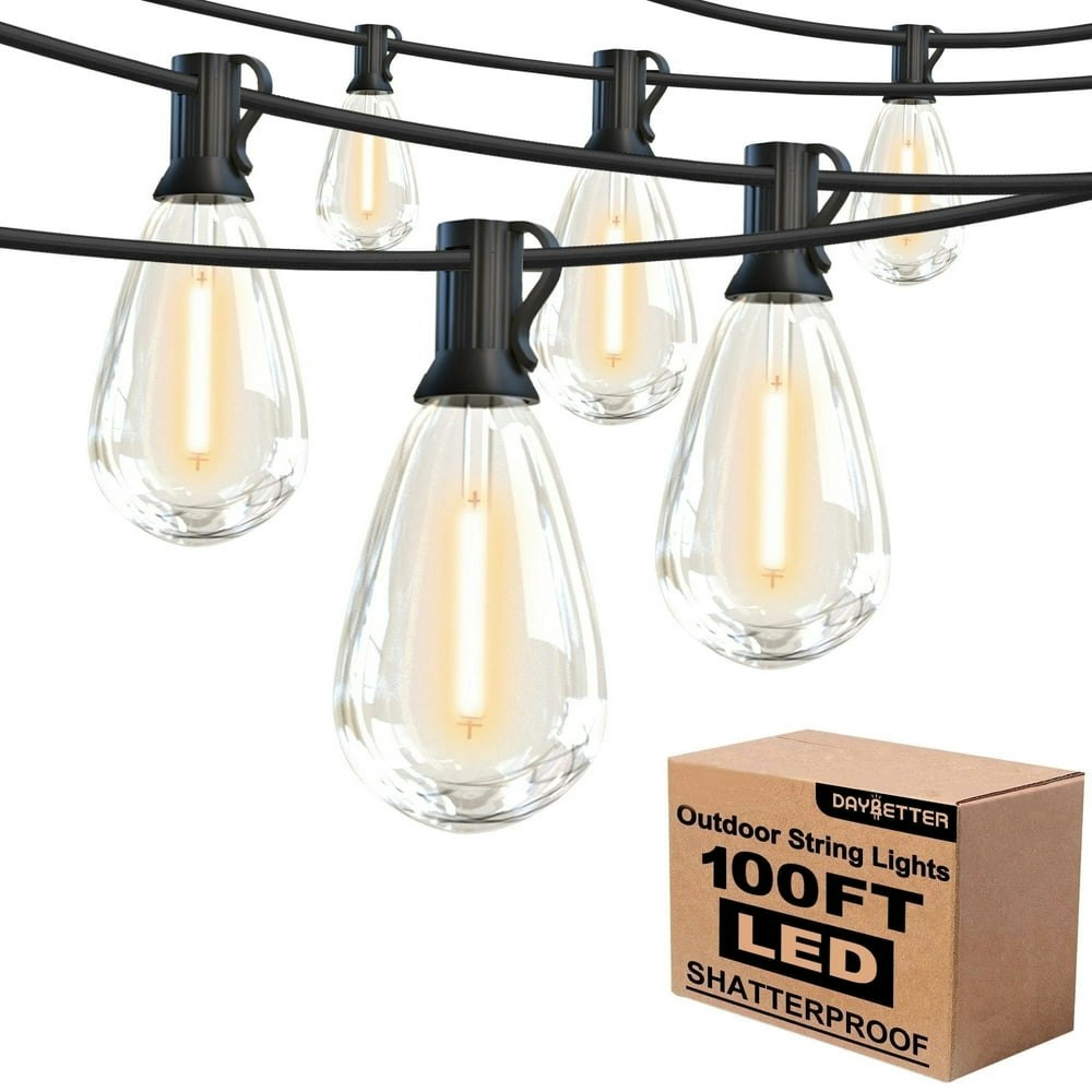 Daybetter 100-foot S14 LED Outdoor String Lights: $31.96 Daybetter 100-foot S14 LED Outdoor String Lights: $31.96