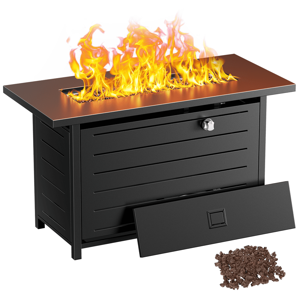 Philergo 43-Inch Rectangular Gas Fire Pit Table: $179.89 Philergo 43-Inch Rectangular Gas Fire Pit Table: $179.89