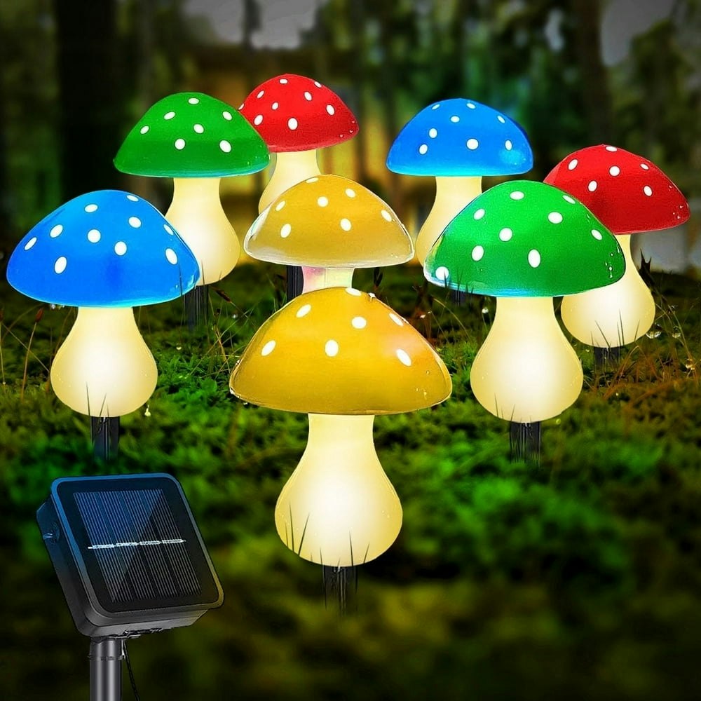 Syenll Mushroom Solar Lights 8-Pack: $15.99 Syenll Mushroom Solar Lights 8-Pack: $15.99