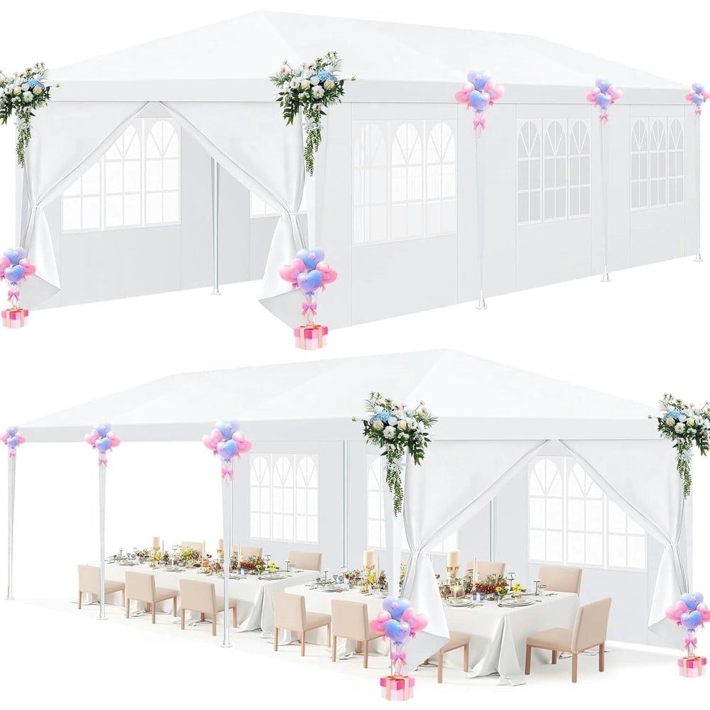SANOPY Party Tent 10x30 with 8 Sidewalls: $78.96