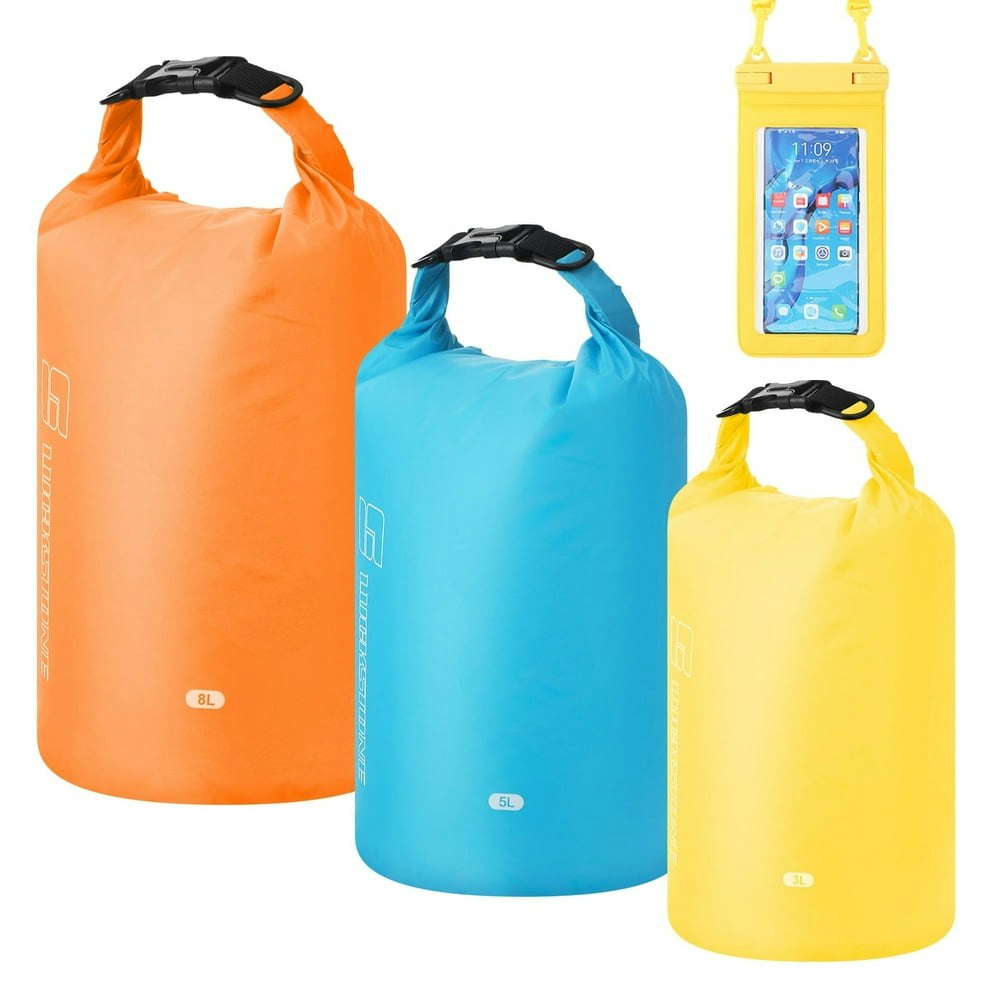 Hengguang 3-Pack Dry Bag and Phone Pouch Set: $10.79