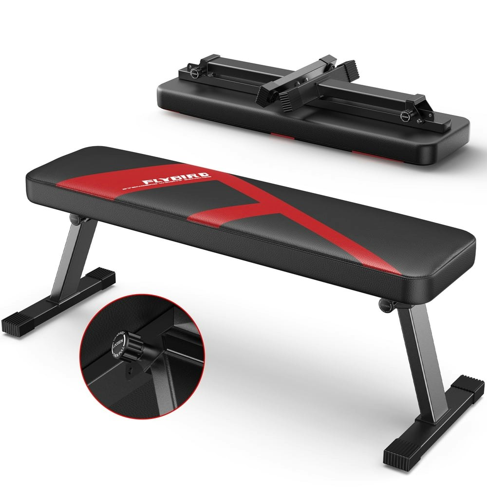 FLYBIRD Folding Flat Weight Bench: $69.95