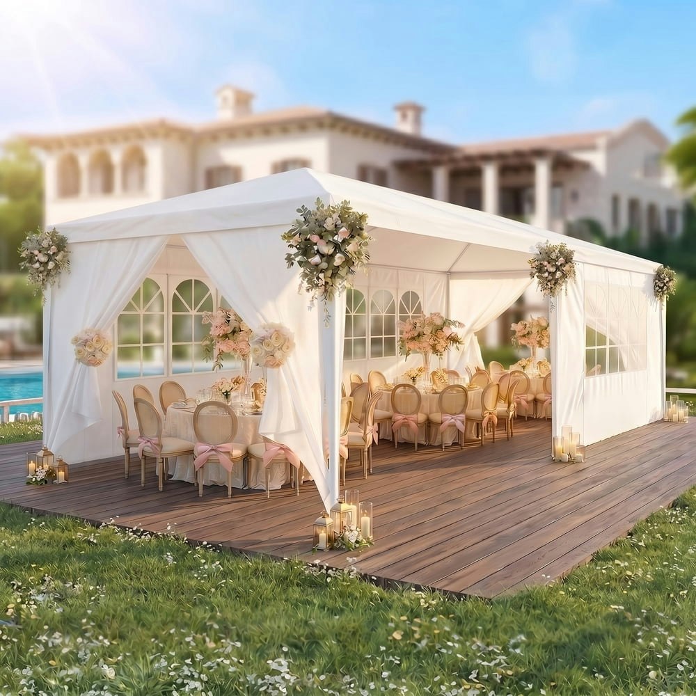 HOTEEL Party Tent 10x20 with 6 Removable Sidewalls: $89.99