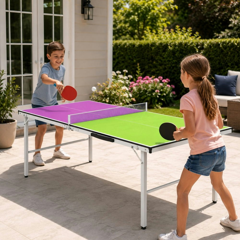 Segmart 5-Foot Foldable Table Tennis Table Set: $47.49 Segmart 5-Foot Foldable Table Tennis Table Set: $47.49
