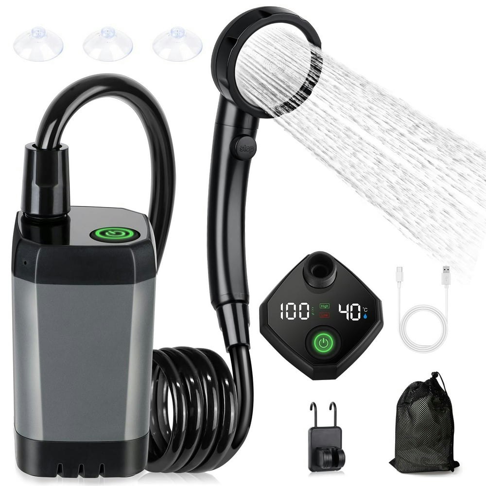 Outdoor Portable 6,000mAh Rechargeable Electric Camping Shower: $26.99 Outdoor Portable 6,000mAh Rechargeable Electric Camping Shower: $26.99