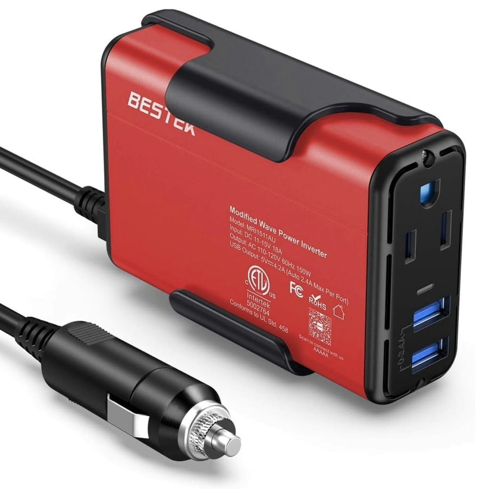 BESTEK 150W Power Inverter: $19.98