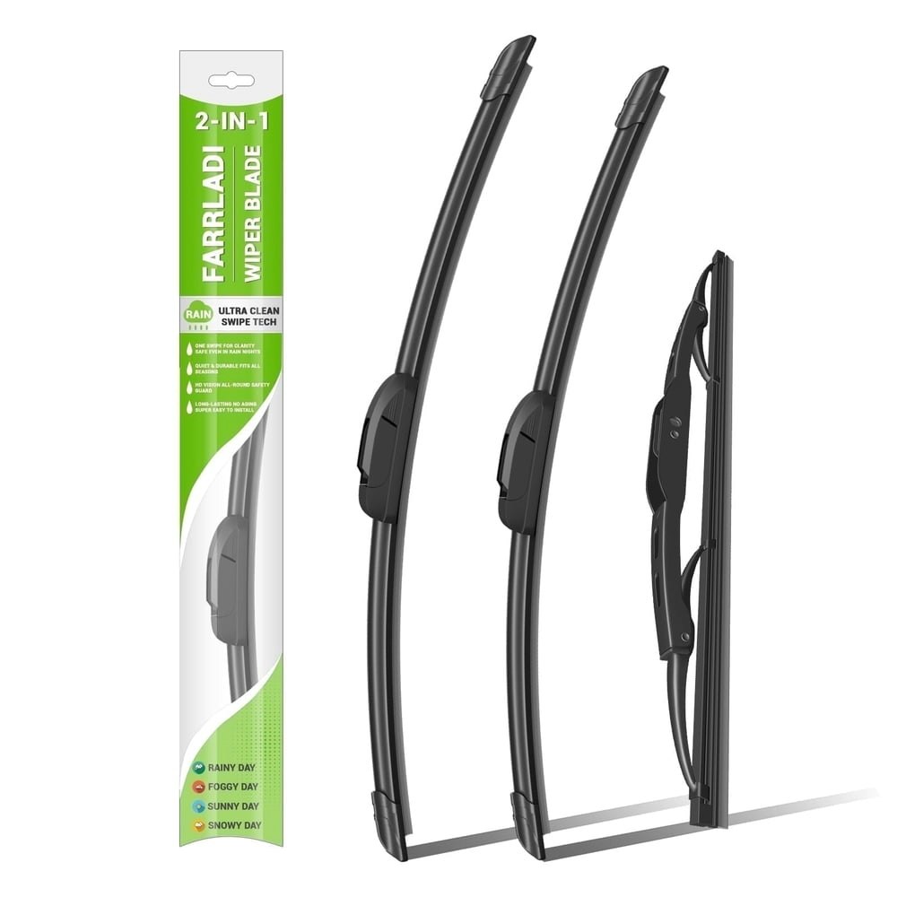Farrladi 24" + 18" + 12" Windshield Wiper Blade 3-Pack: $19.79 Farrladi 24" + 18" + 12" Windshield Wiper Blade 3-Pack: $19.79