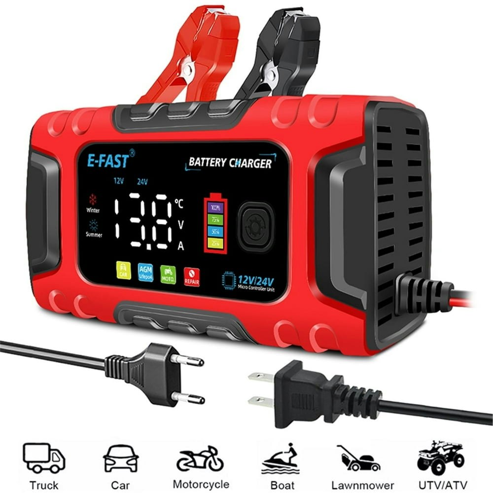 E-Fast 10A 12V/24V Smart Battery Charger: $19.61 E-Fast 10A 12V/24V Smart Battery Charger: $19.61