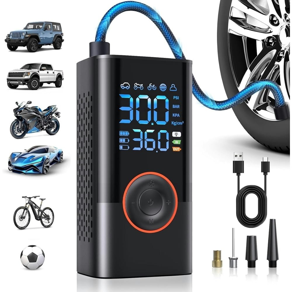Portable Tire Inflator Air Compressor 150 PSI: $20.59 Portable Tire Inflator Air Compressor 150 PSI: $20.59