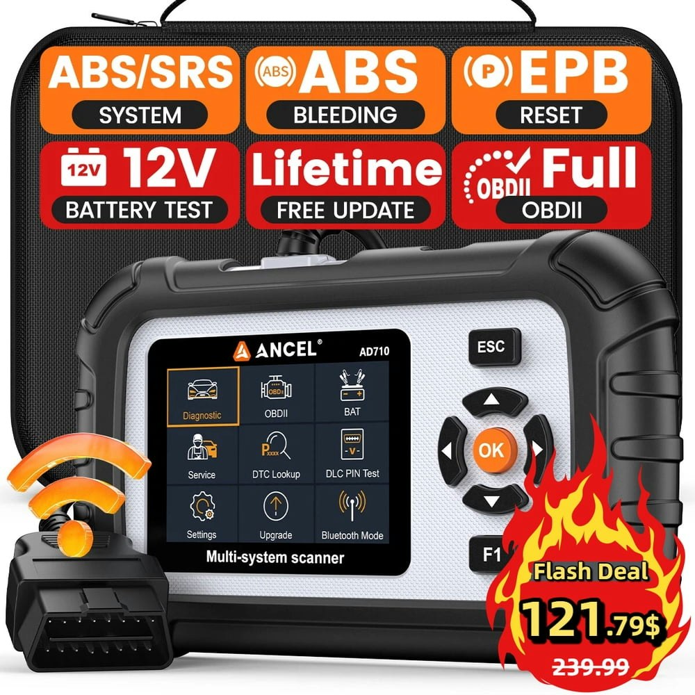 Ancel AD710 OBD2 ABS SRS Diagnostic Scanner: $121.79 Ancel AD710 OBD2 ABS SRS Diagnostic Scanner: $121.79