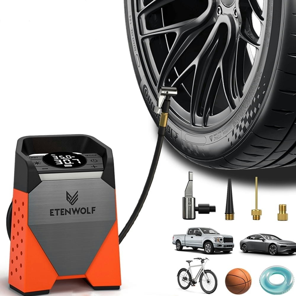 Portable Tire Inflator Air Compressor 7800mAh 160PSI: $62.99