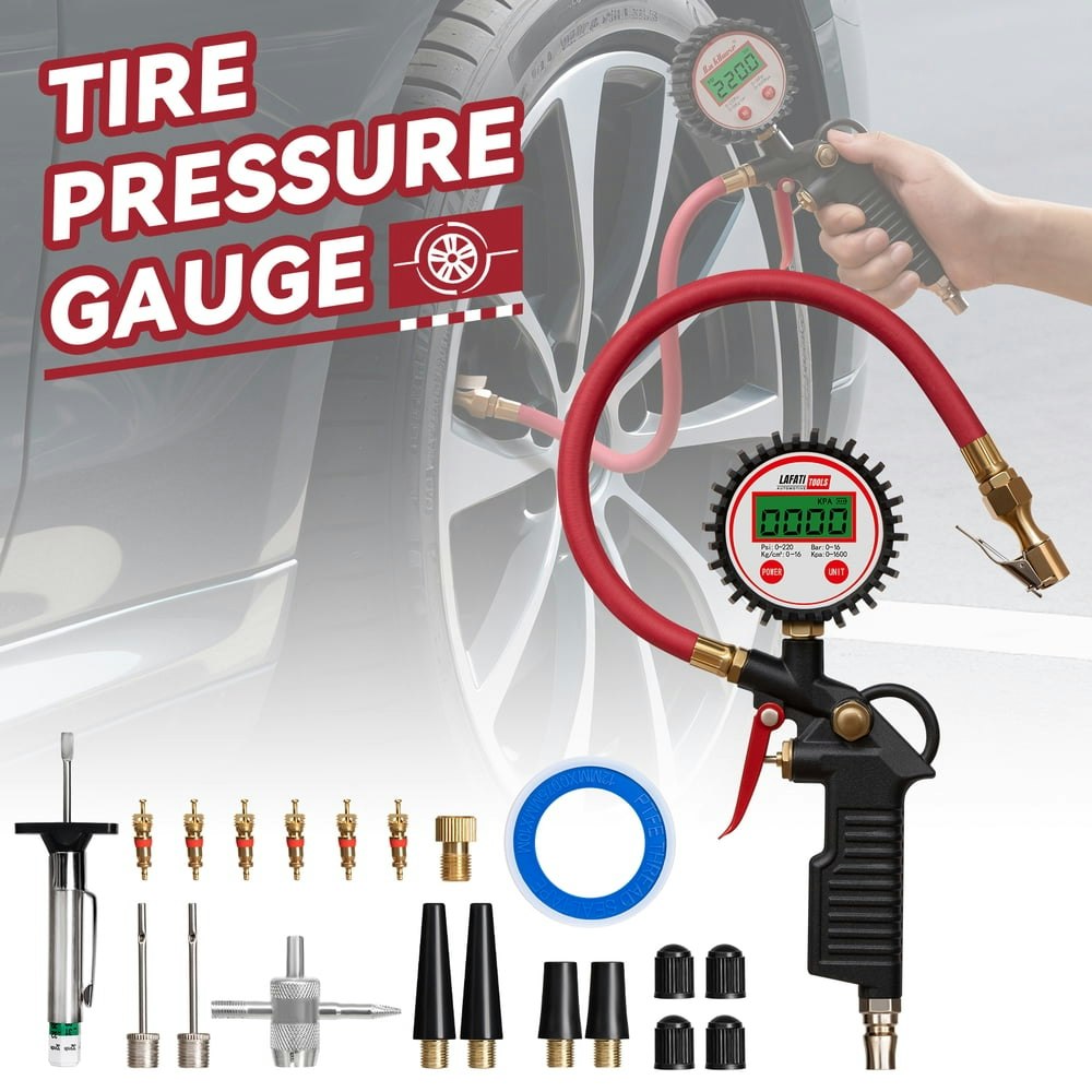Digital Tire Inflator and Pressure Gauge: $18.89 Digital Tire Inflator and Pressure Gauge: $18.89