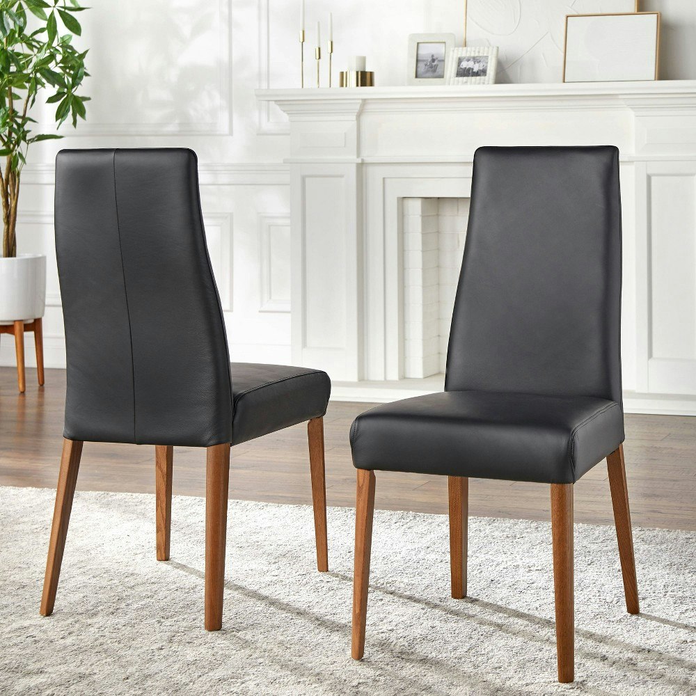 Lifestorey Ross Italian Leather Dining Chair 2-Pack: $469.99 Lifestorey Ross Italian Leather Dining Chair 2-Pack: $469.99